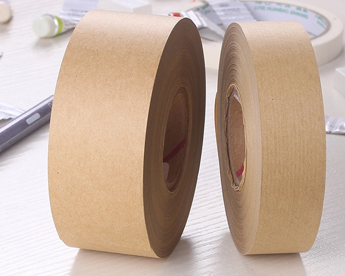 Water Wet Adhesive Tape, Kraft Paper Gummed Tape