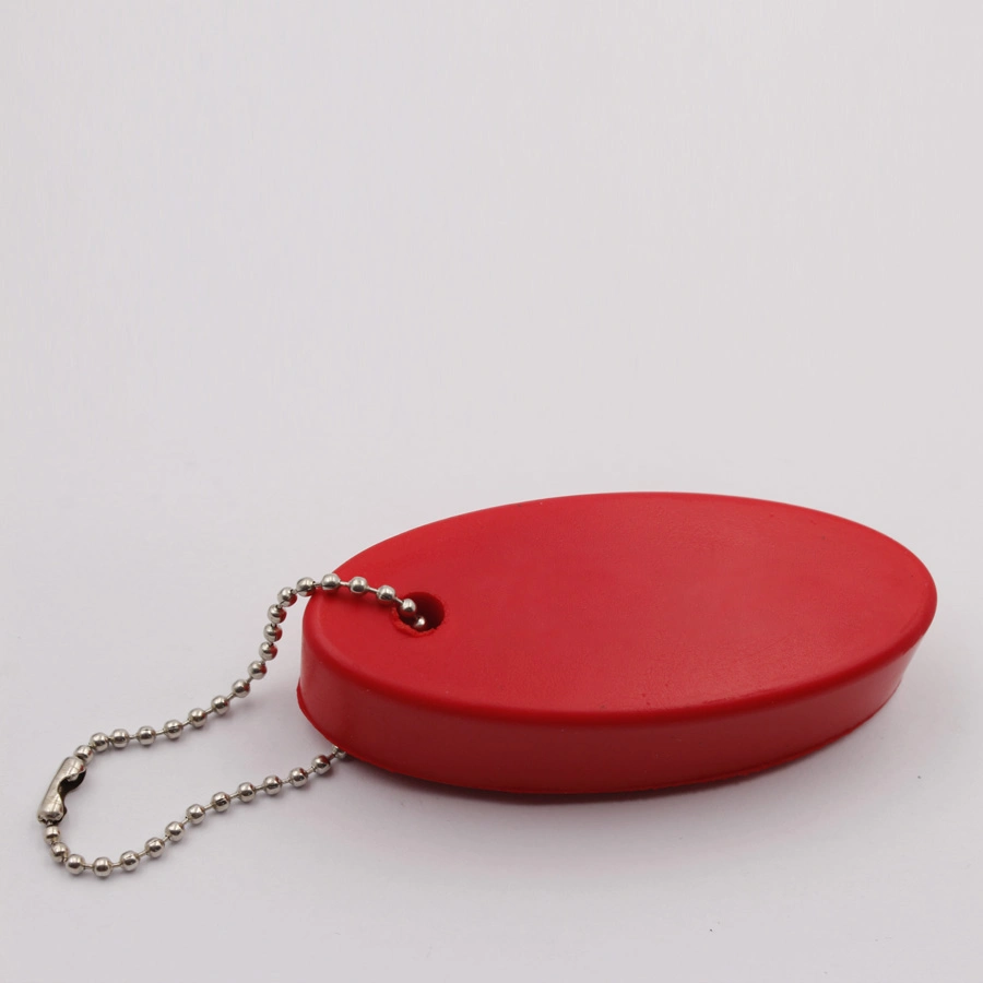 Red Squeeze Abreact Reduced Stress Toy Ball Rubber Soft PU Foam Sticky Keychain
