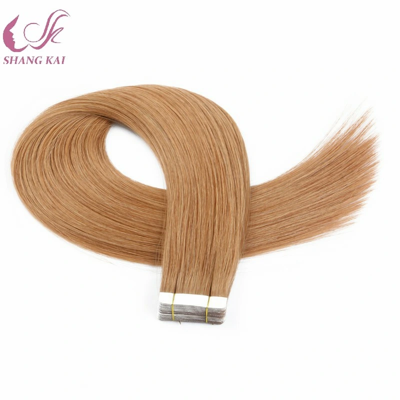 Full End 100% Virgin Hair No Tangle No Shedding Single Sided Tape Hair Extensions