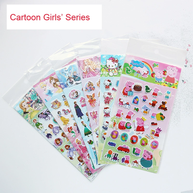 Manufacturer Wholesale Cheap Baby Kids Cute Smiley Face Puffy Foam Craft Sheet Sticker