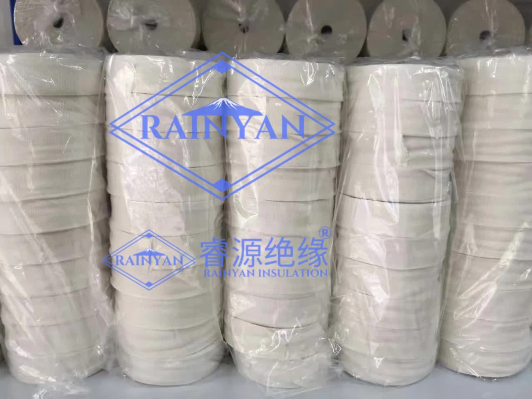 Alibaba Electrical Insulation Materials 100% Banding Cotton Tape Motor Transformer Insulation Fiberglass Belt Cotton Tape
