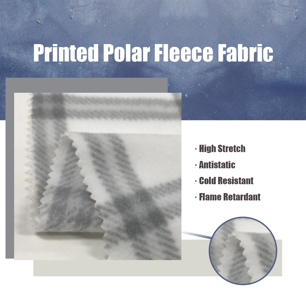 Single-Sided Polar Fleece Granular Fleece Fabric Single Shake Double Brush Polyester Warm Knitted Lining Fabric