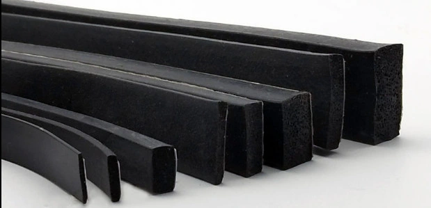 Square EPDM Sponge/Foam Rubber Weatherstrip Seals for Automotive, Cabinet