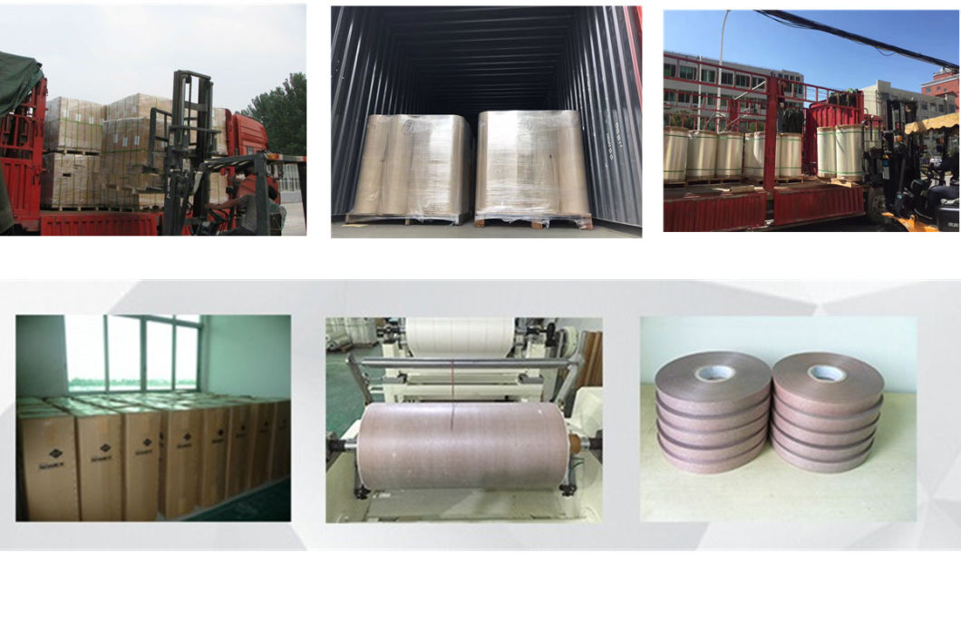 Factory Directly Sale Electrical Shrink Binding Tape Material Motor Winding Insulation Tape Polyester Shrinking Tape
