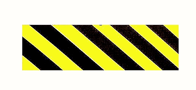 Self Adhesive Multiple Color Warning Masking Sign Tape Night Reflective Buffer Warning Stickers