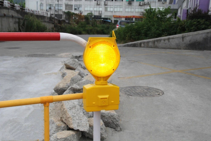 Yellow Red 6 LED Flashing Traffic Safety Warning Barricade Light