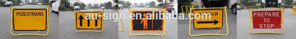 Wholesale Safety Street Reflective Sheeting Circle Aluminum Highway Warning Traffic Road Safety Sign
