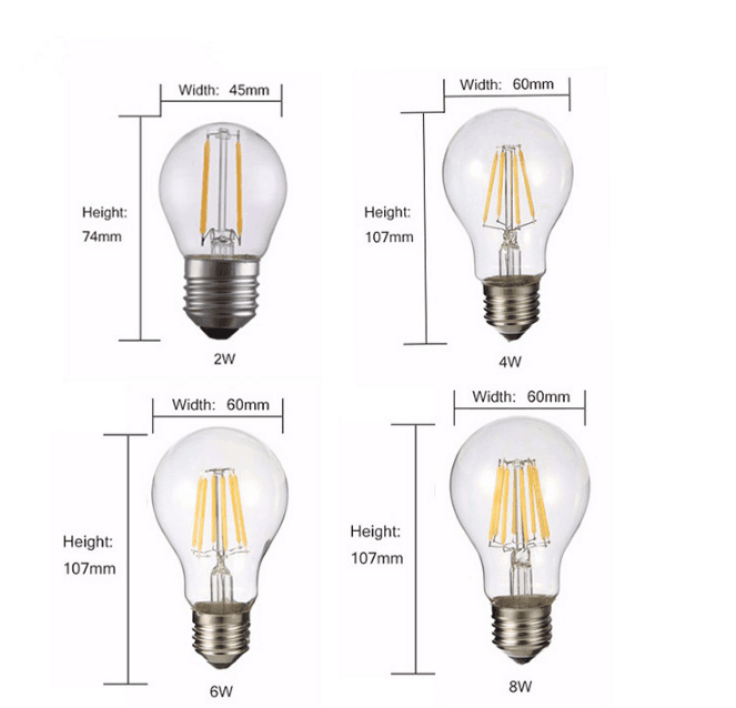 LED Filament Bulb, Filament LED Globe, Filament LED Candle