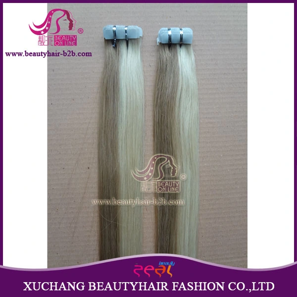 Tape Hair, Pre Taped Hair Weft, Double Sided Tape on Hair Extension