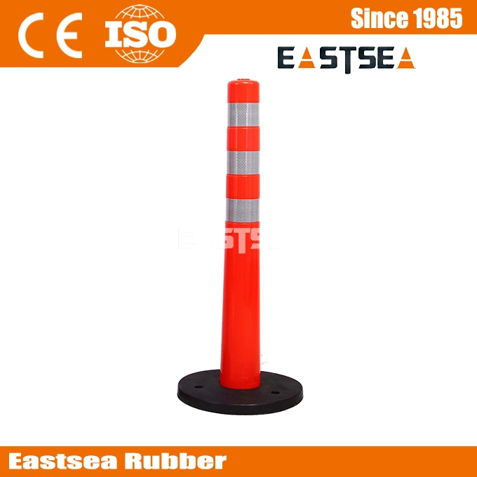 Plastic Warning Bollard Rubber Base Warning Post Road Safety Warning Post Traffic Safety Series