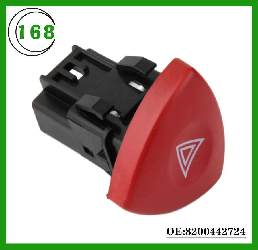 Hazard Warning Light Switch Car Light Switch Red Button for Renault OE 8200442724