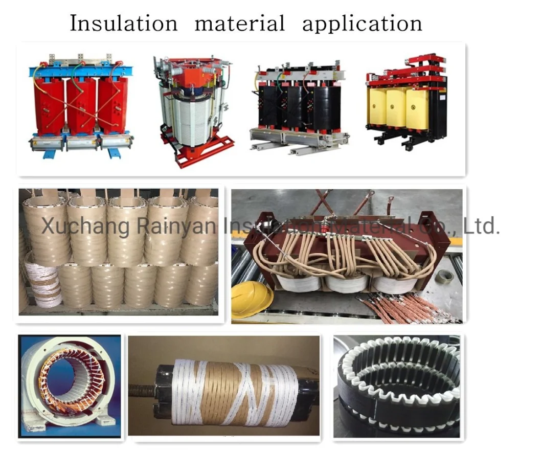 Factory Electrical Insulation Material Shrinkable Binding Tape Heat Shrinking Polyester Fiber Tape for Motor