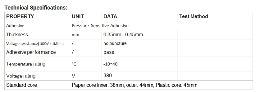 Cloth Insulating Tape Double Sided Adhesive Tape