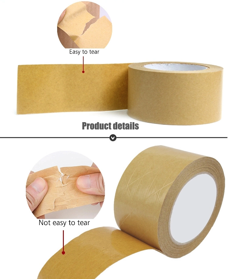 Self Adhesive Kraft Paper Gummed Tape with Company Logo Print