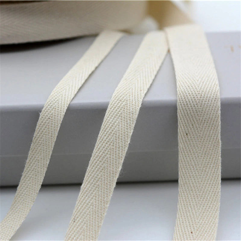 100% Cotton Tape Herringbone with Customize Logo Printed