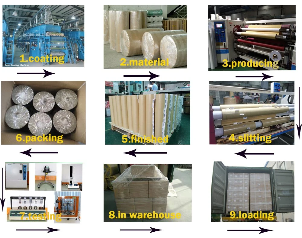 Water Activated Starch Glue Kraft Paper Gummed Tape Non-Reinforced for Carton Sealing Tape