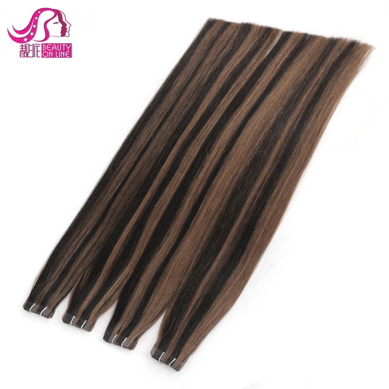 Tape in Human Hair Extensions Skin PU Weft Hair Extensions Blonde Ombre Tape in Human Hair Extensions Fast Shipping
