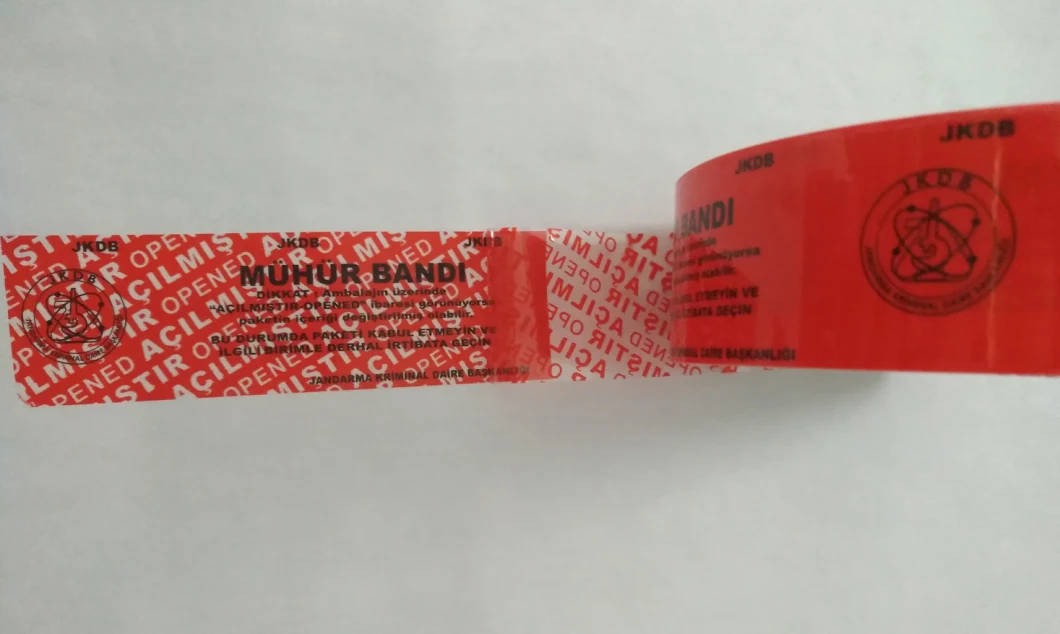 Tamper Evidence Custom Printed Tape (PET) Packing Tape