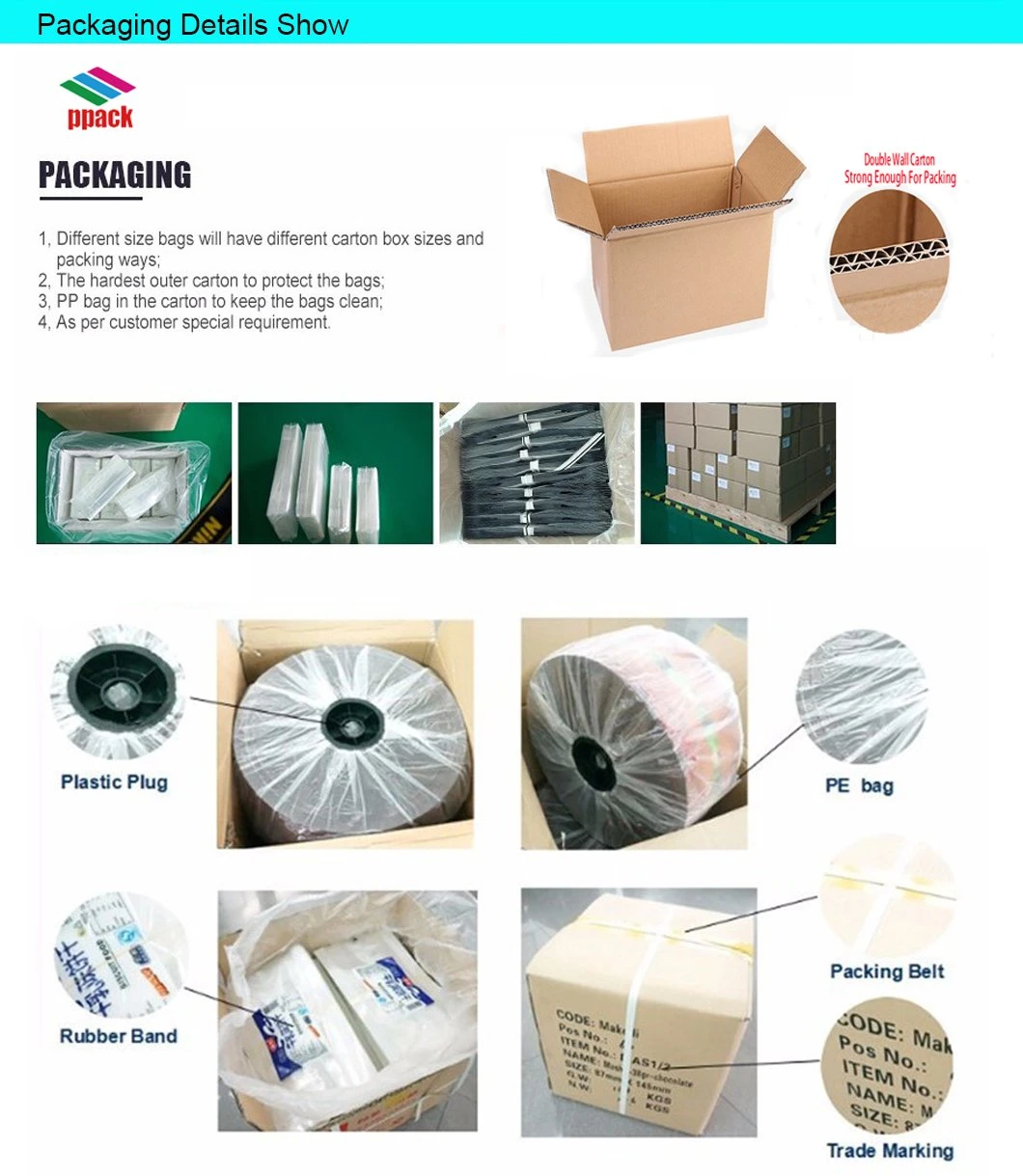 OPP Bag with Adhesive Tape BOPP Clear Poly Plastic Bag Made in China Manufacture