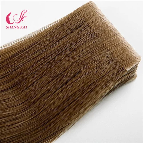 Wholesale 100% Human Virgin Remy Transparent Tape Hair Extension