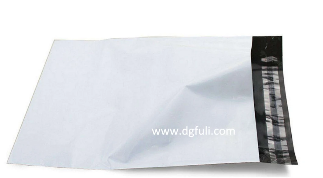 Co-Extrusion Customized Printed Opaque Recyclable Carrier Bag with Selfty Adhesive Tape Aand Die Cut Handle