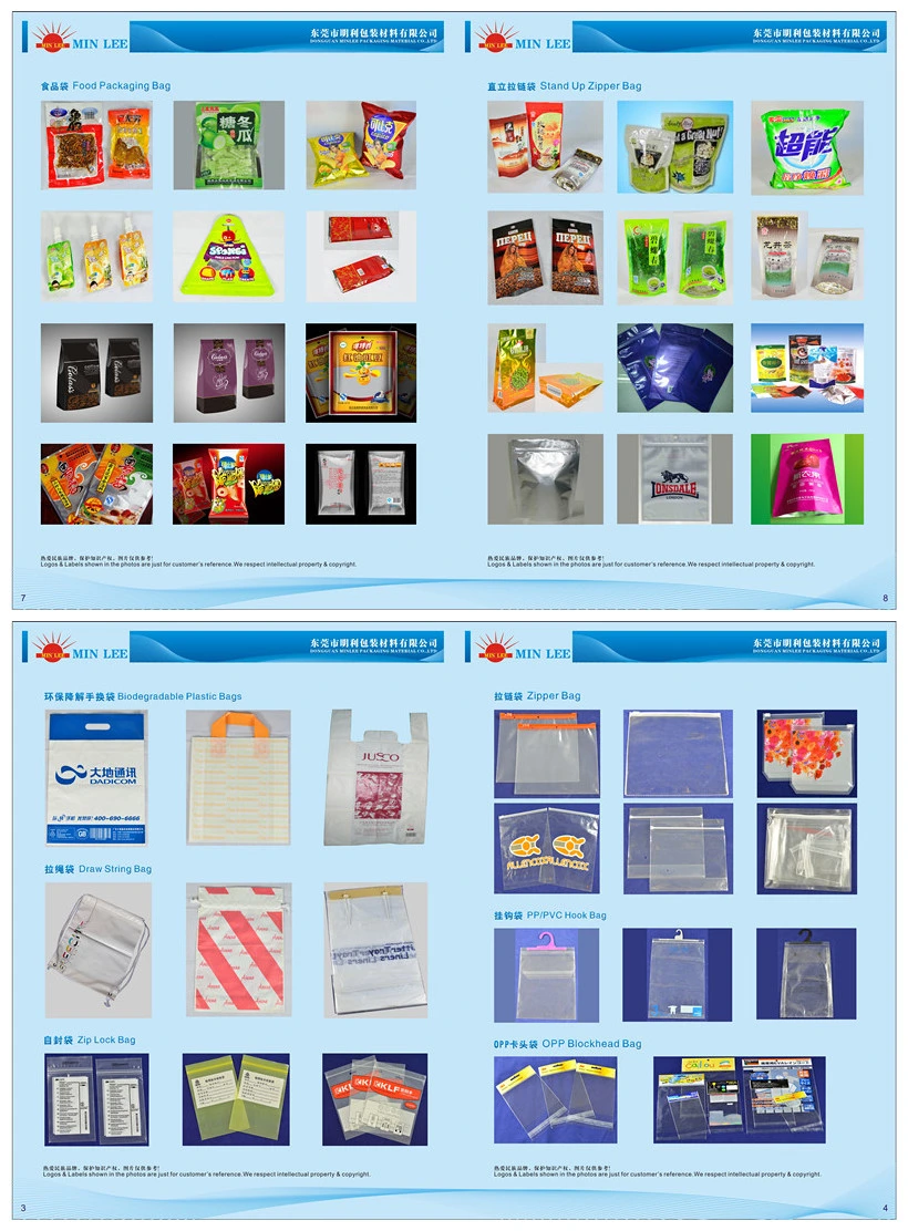 Custom Transprent Adhesive OPP Packaging Plastic Bag/ Self-Adhesive OPP Plastic Bag with Printting