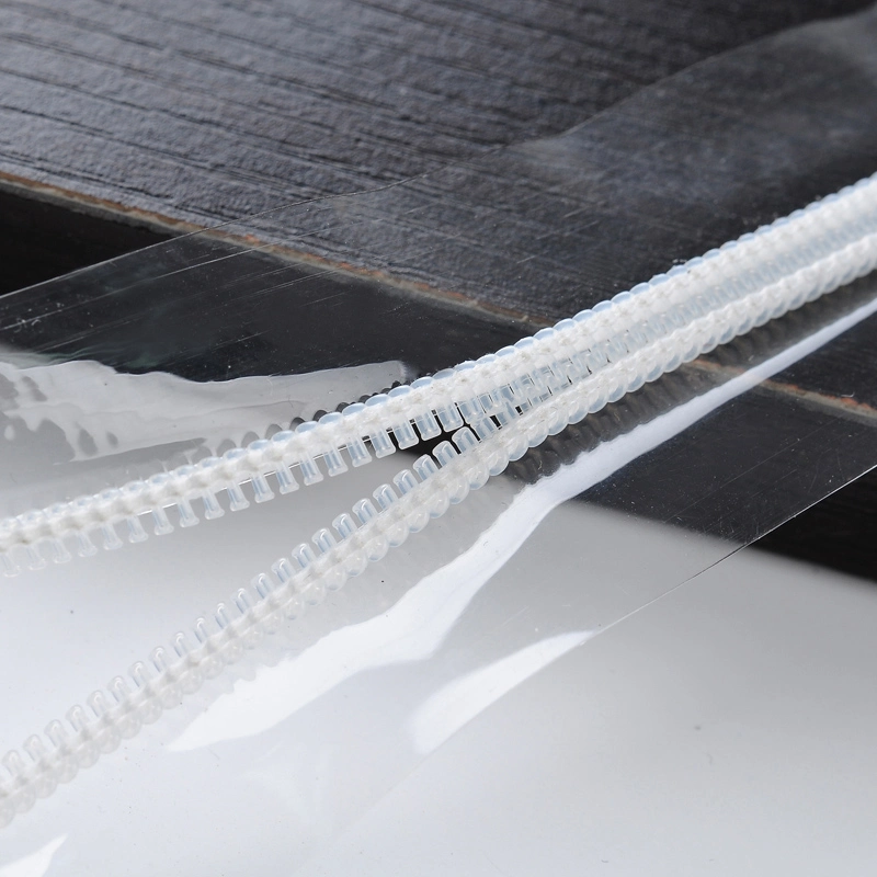 5# PVC Waterproof Transparent Tape Zipper Long Chain