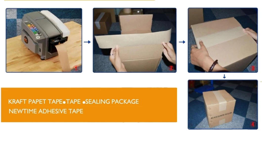 Good Price OEM Partner Free Sample Carton Sealing Kraft Paper Tape, Kraft Tape