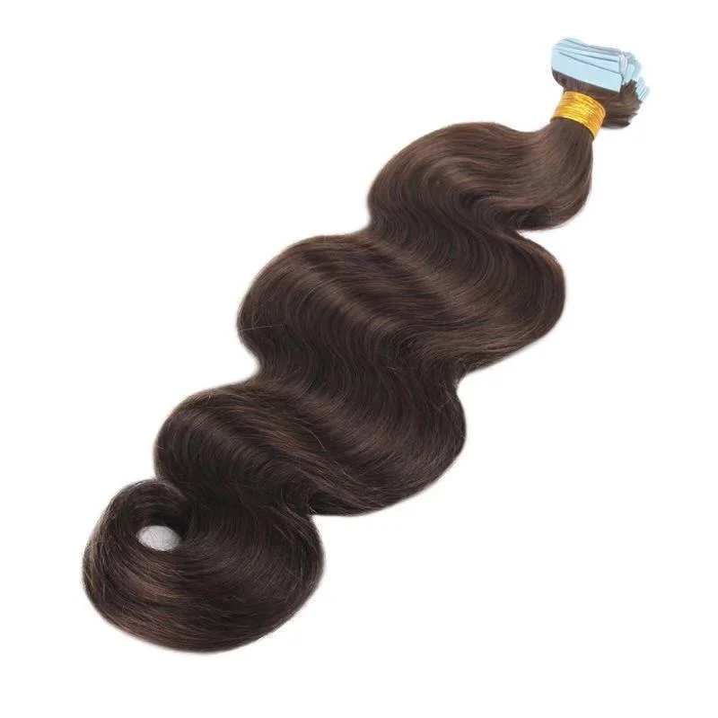 100 Remy Human Natural Hair Color Tape Hair Extension