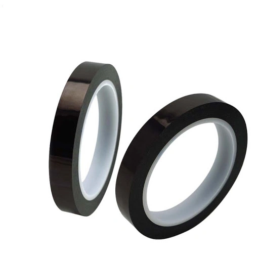 Black Acrylic Adhesive High Temperature Resistant Tape Polyimide for Electric Task Grills Powder Coating