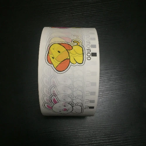 Tissue Frontal Tape Printed Tissue Paper for Baby Diaper Raw Materials