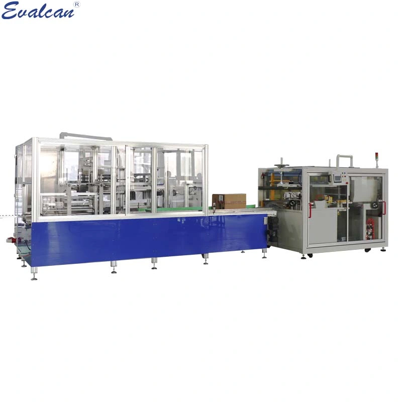 Automatic Bottom Tape Sealing Carton Case Erecting Filling Packing Sealing Machine