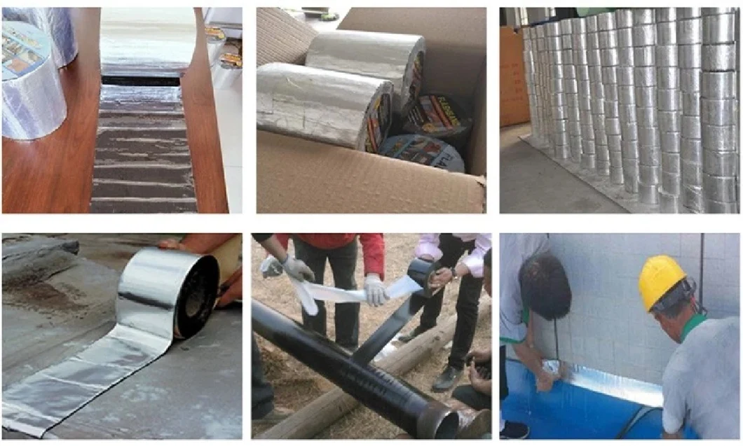 PE Self Adhesive Underground Anticorrosion Pipe Wrap Tape, Wrapping Bitumen Waterproof Duct Tape, Polyethylene Butyl Tape