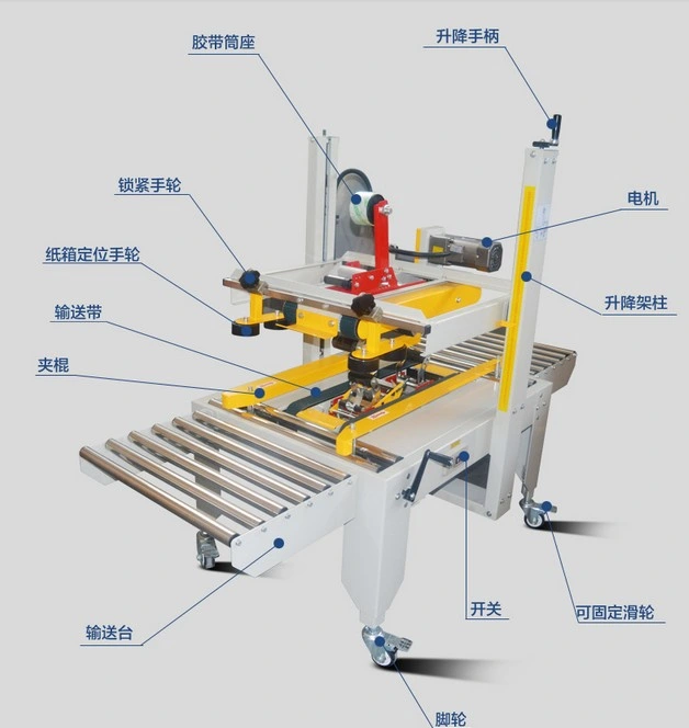 Fxj-6050 Carton Tape Sealer Carton Sealing Machine