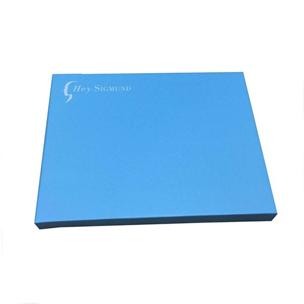 Custom Small Size Blue Printing Logo Corrugated Packaging Book Mailer Box with Adhesive Tape
