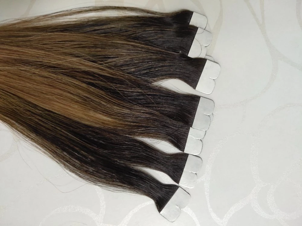 Hot Sale Ombre Color Tape Remy Hair Extensions 100% Top Quality Hair