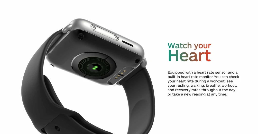 1.88 Inch IPS Full Screen Bluetooth 4.0 Blood Pressure Heart Rate Smart Watch