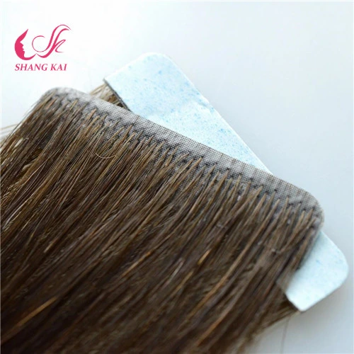 Wholesale 100% Human Virgin Remy Transparent Tape Hair Extension