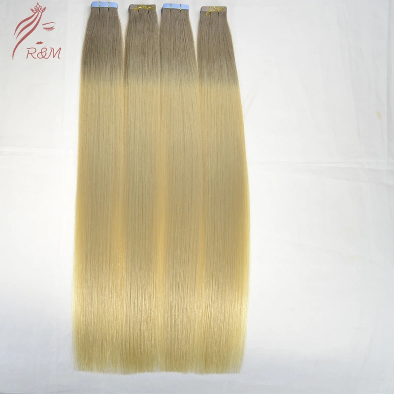 Seamless Balayage Color Custom Colored Tape in Hair Extensions Hair