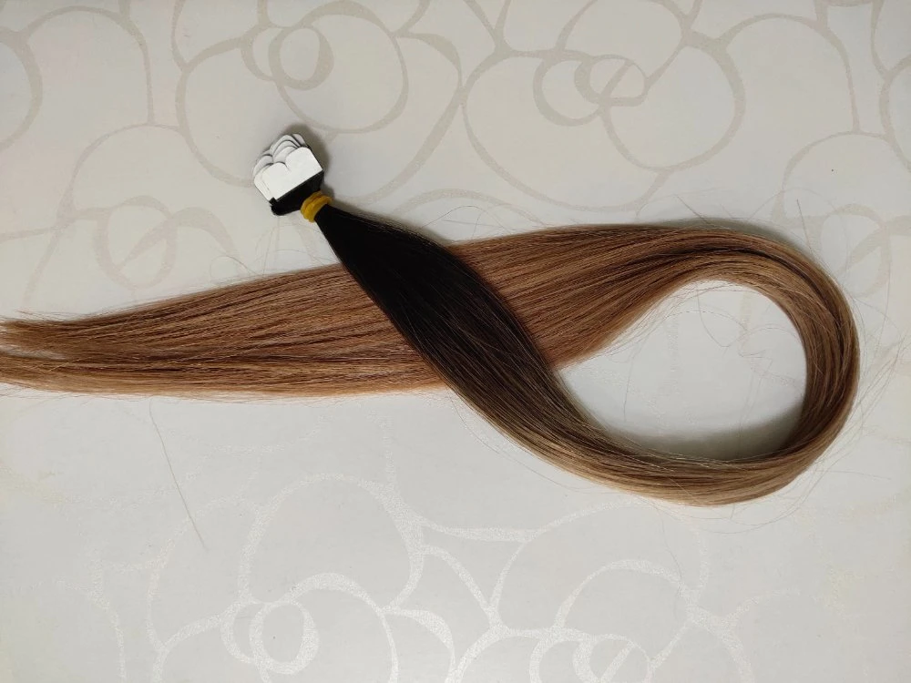 Hot Sale Ombre Color Tape Remy Hair Extensions 100% Top Quality Hair