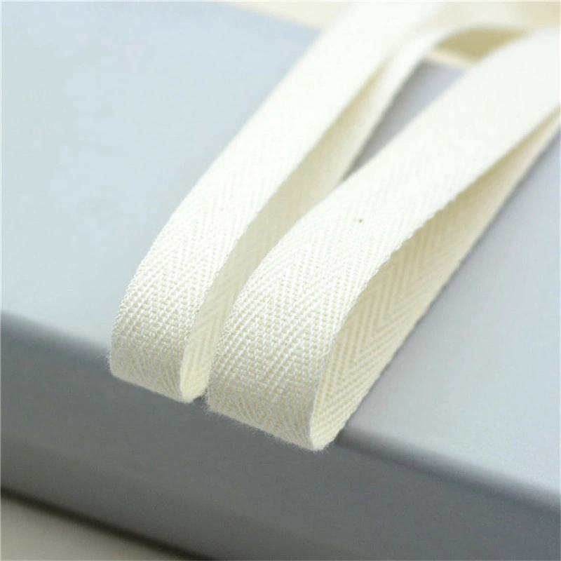 100% Cotton Tape Herringbone with Customize Logo Printed