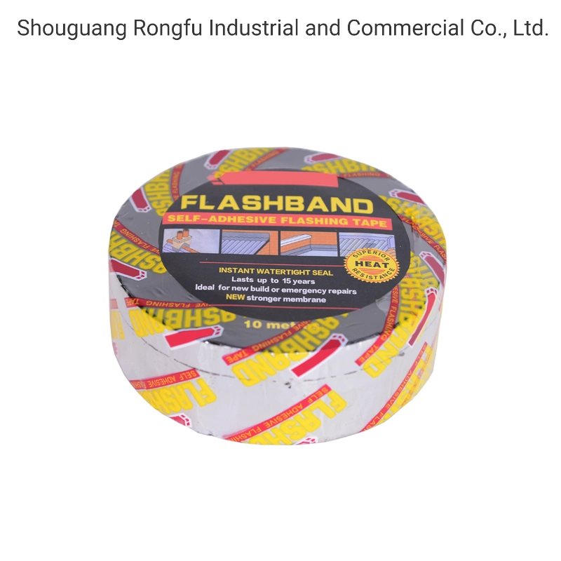 1.0/1.2/1.5/2.0mm Self Adhesive Bitumen Flashing Tape/Flash Band/Sealing Tape for Waterproofing