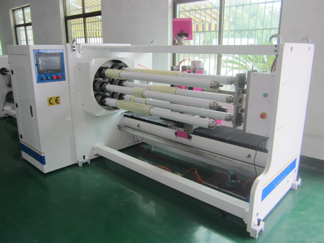 Full Auto Six-Shaft BOPP/OPP Adhesive Tape/Scotch Tape/Gummed Tape/Foam Tape Slitting Machine