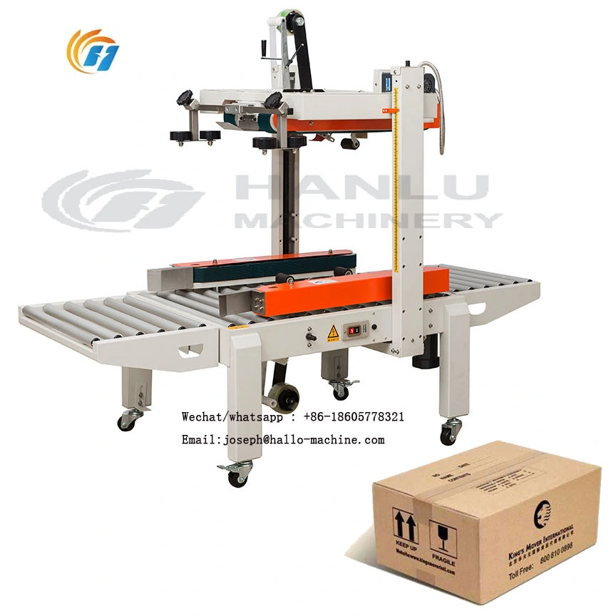 Top & Side Conveyor Box Tape Sealing Machinefor Heavy Carton