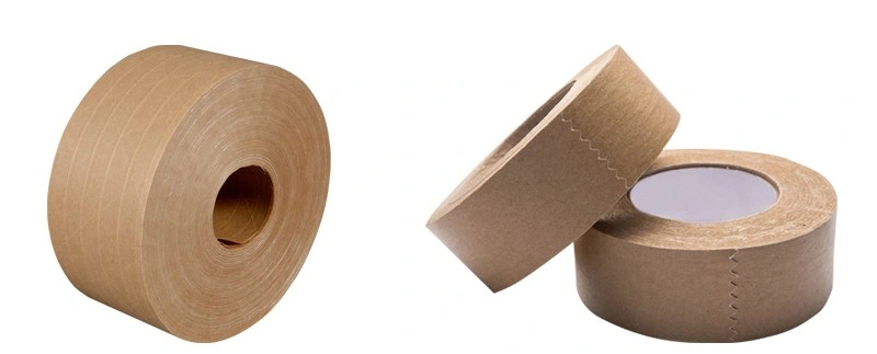 with Firberglass Custom Printed Packing Adhesive Kraft Paper Tape Fiber Reinforced Kraft Paper Tape