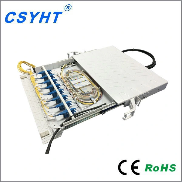 ABS Plastic Type 19 Inch Drawer Rack Mounted ODF Fiber Optic Patch Panel