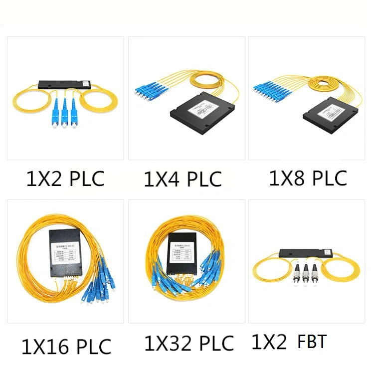 ABS LC 1X2 1X4 1X8 1X16 1X32 1X64 Outdoor Fiber Optic Box Type PLC Splitter Price