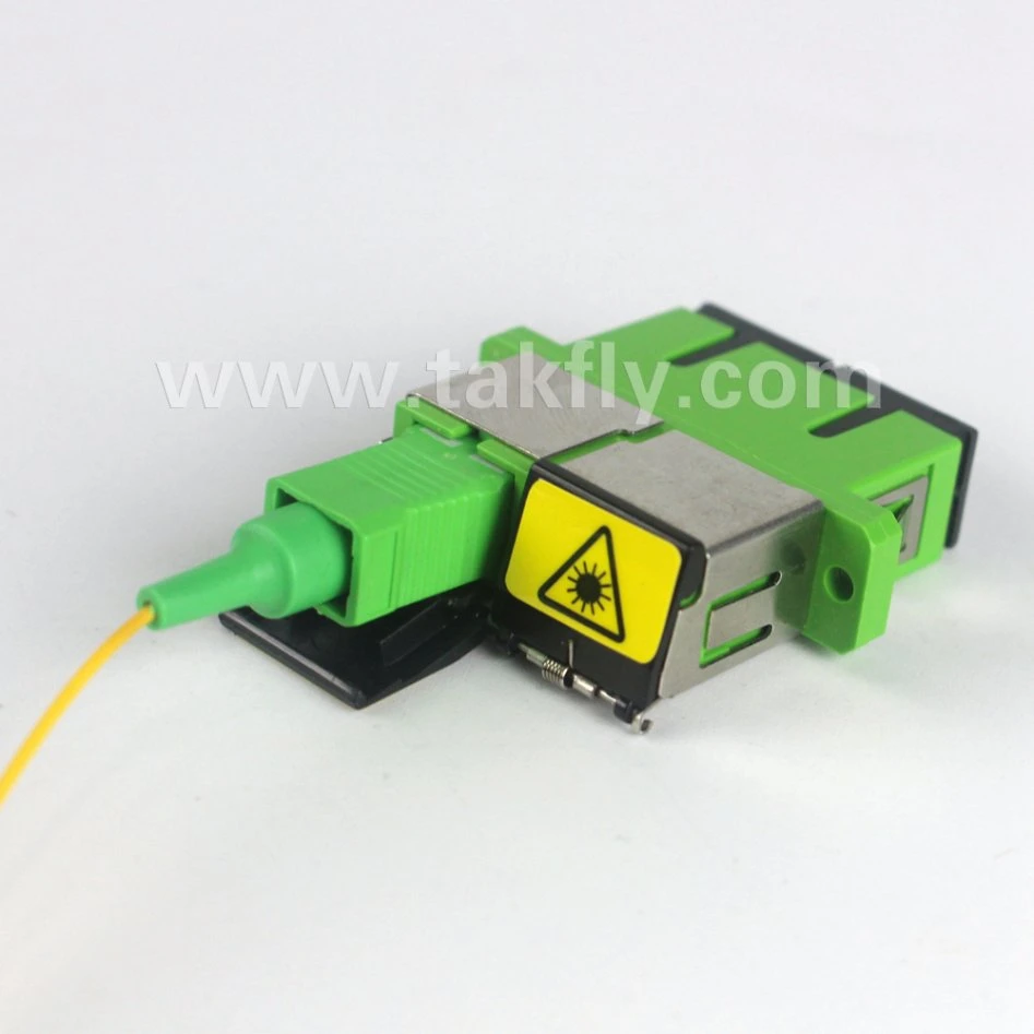 Sc Duplex Fiber Optic Adaptor Outward Shutter Optical Fiber Adapter
