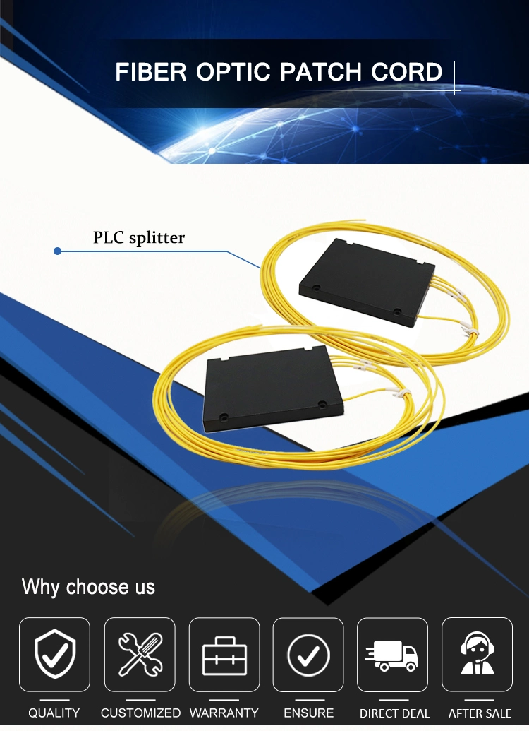 Fiber Optic Equipment 1X4 FTTH ABS Box Optic Fiber PLC Splitter