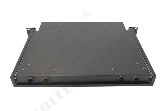 1u Fiber Patch Panel - 24 Ports Termination Box with Duplex LC Sm Adaptors